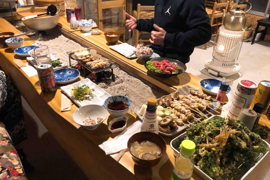 ゲストハウス+カフェわ　１日１組限定！ 築１００年の農家の古民家で宿泊体験、薪でお風呂沸かせます。焚き火もできます。 Kannami Dış mekan fotoğraf
